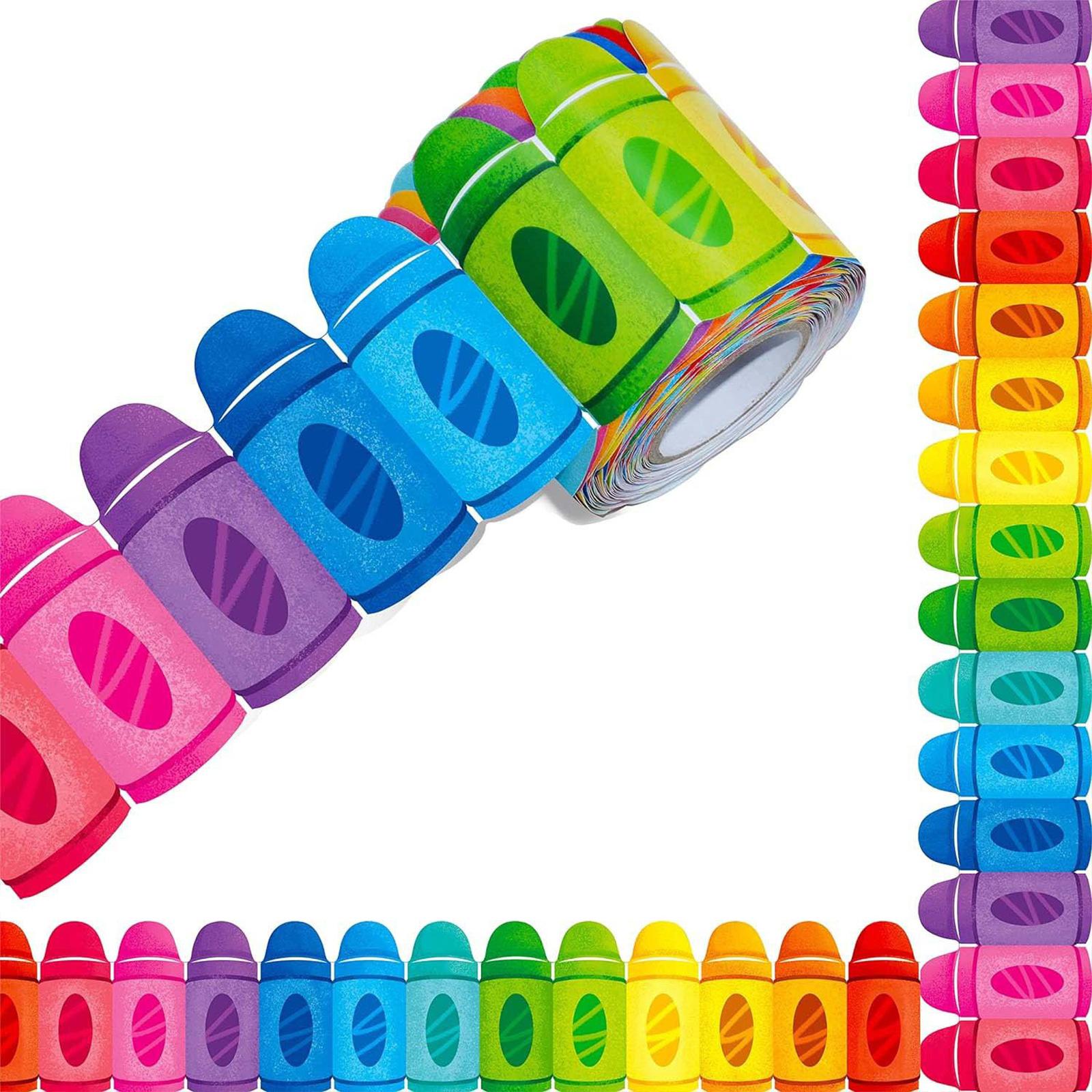 

Кольоровий точковий бордюрний трим Конфеті Бордюр для дошки оголошень Самоклеючий бордюр Декор для класу Наліпка для бордюрного триму 2