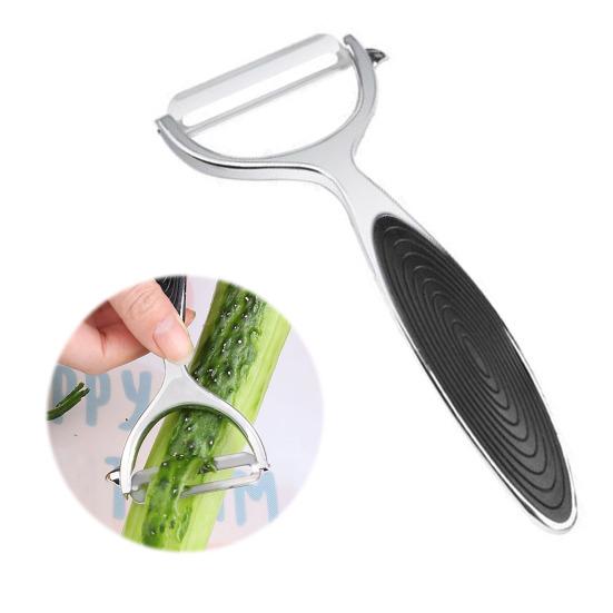 Stainless Steel Vegetable Peeler, Y Style And Straight Swivel Peeler, Heavy Duty Metal Peeler for Potato Apples Carrot, Kitchen Tool