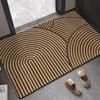 Modern Simple Bathroom Mat Water Absorbent Non-Slip Entrance Carpet Household Striped Living Room Entrance Diatomaceous Earth Durable Foot Mat