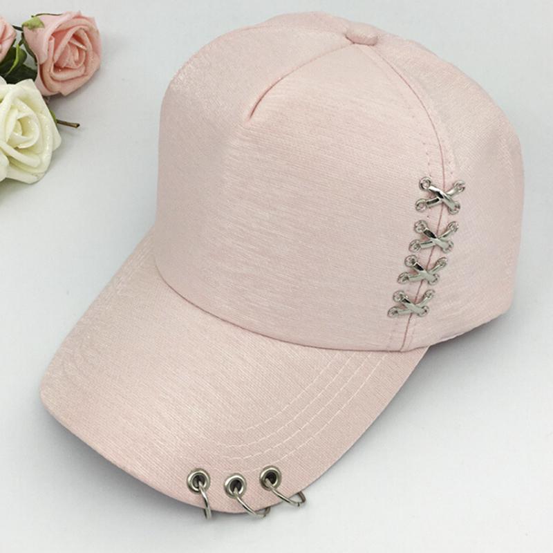 Kpop Hat  Piercing Ring Baseball Adjustable Cap Hip Hop Snapback Cap Fashion