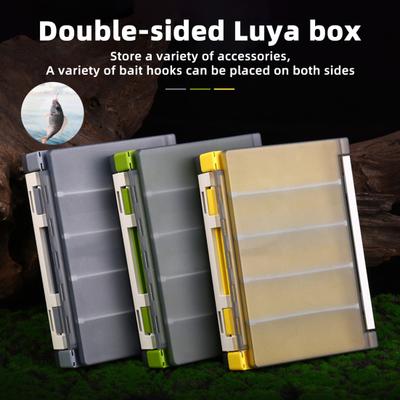 Double-sided Fishing Lure Storage Box Detachable Compact Design Portable Shrimp Bait Box