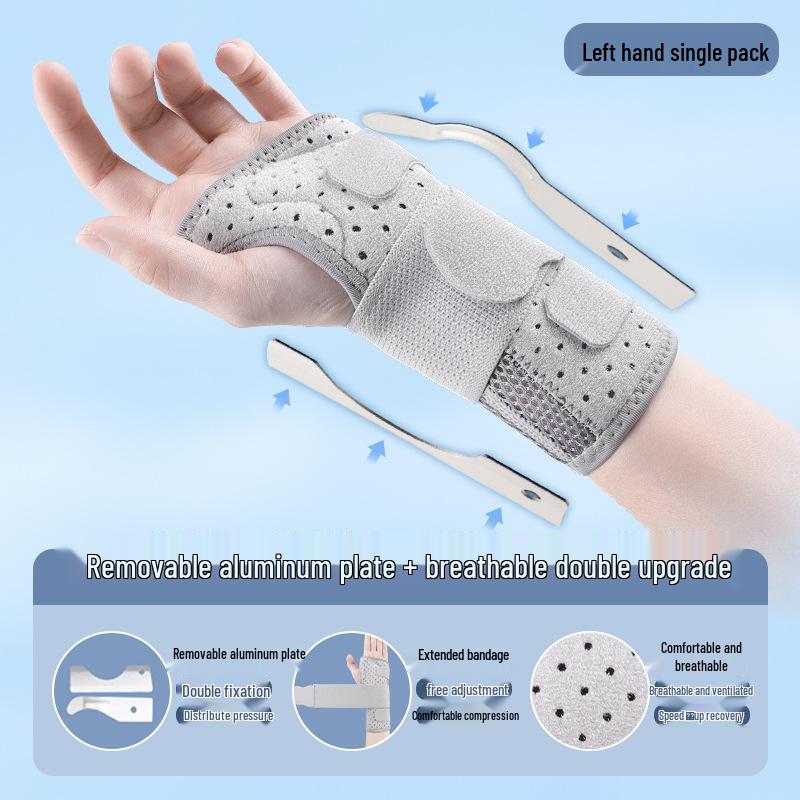 Double Aluminum Plate Wrist Support Brace for Tendon Sheath and Sprain Fixation