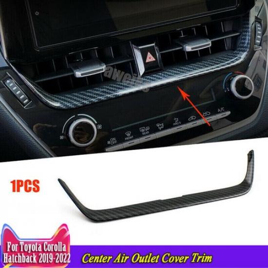 Carbon Fiber Center Air Outlet Cover Trim For Toyota Corolla Hatchback -2024