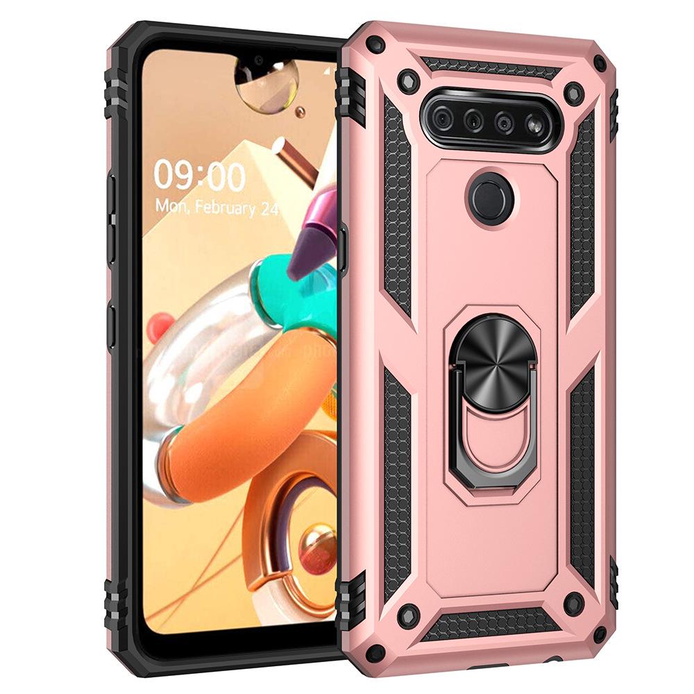 LG Stylo5/K51/K31 Anti-Fall Armor Phone Case with Car Ring Holder