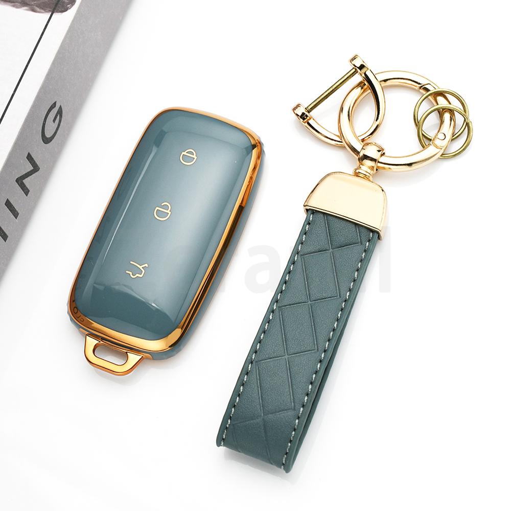 Fit For Geely Galaxy Ex5 E5 Emi No.1 Proton E.Mas 7 5 E8 Starry 8 L6 Series L7 Series Auto Key Fob Housing Remote Smart Keyless Case Cover Key Ring