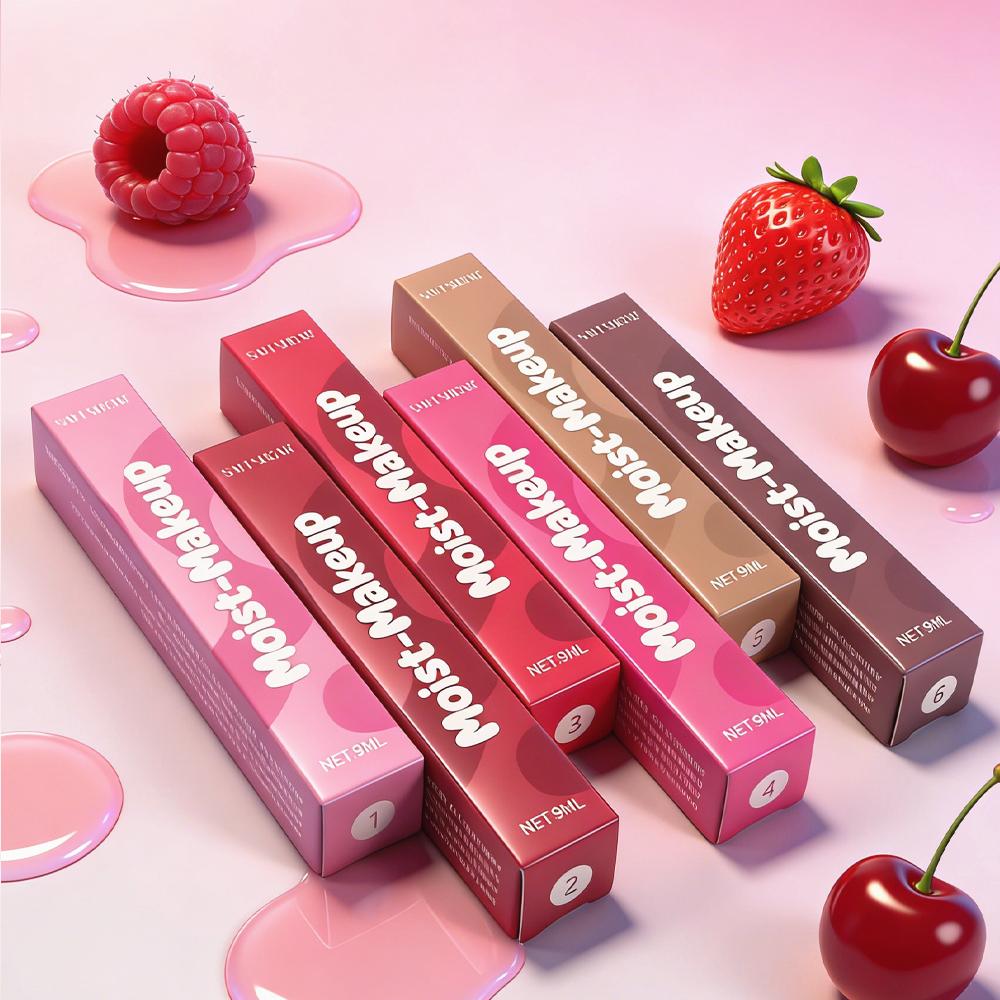 Lucidalabbra Perla Specchio Rossetto Idratante a Lunga Tenuta Lucentezza Glitter Smalto Non Si Attacca alla Tazza Jelly Pout Tinta Labbra Trucco