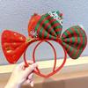 Shiny Christmas Hairband Non-slip Christmas Headband Gift Bowknot Hair Hoop  Kids