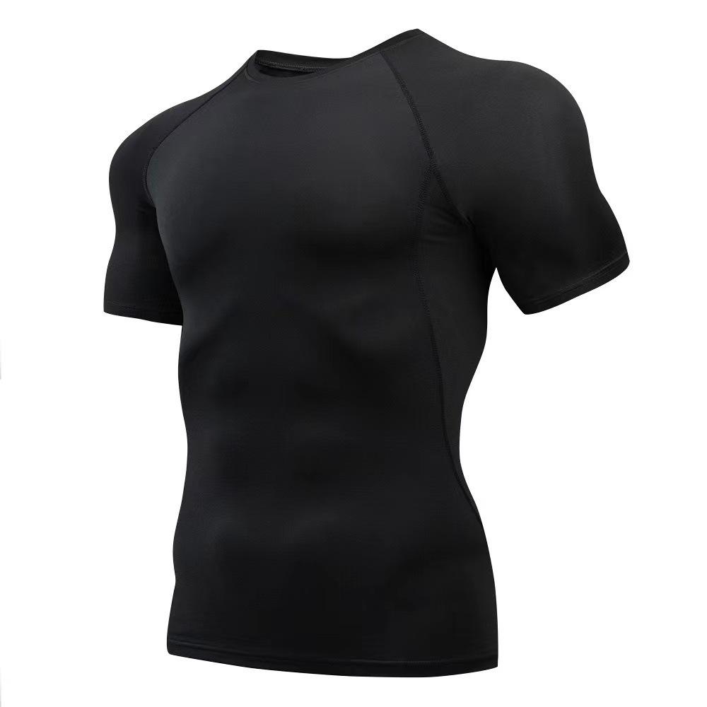 Men's Quick-Dry Breathable Sportswear Set - Tight-Fit, Long-Sleeve Base Layer for Outdoor Running & Training.