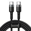 Cafule Nylon Cable USB-C Power Delivery 2.0 100W 20V 5A 2m Gray