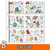 Rollo de papel para colorear de 90 cm con diseño de animales para niños, ideal para rellenar con colores, grafiti, recortes de papel, pintura, material educativo escolar.