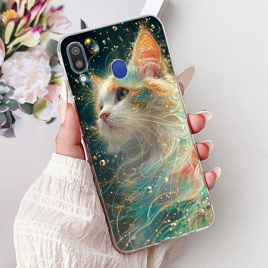 For Samsung Galaxy M10 M20 M30 Case New Fashion Painted Cover Clear Silicone Soft Slim Phone Case For Samsung M10 M20 M30 Fundas