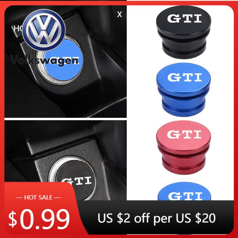 2026 Hot VOLKSWAGEN Universal 12V Car Cigarette Lighter Plug Cover For Volkswagen VW GTI Logo Black Red Eject Button Car Interio Zf4