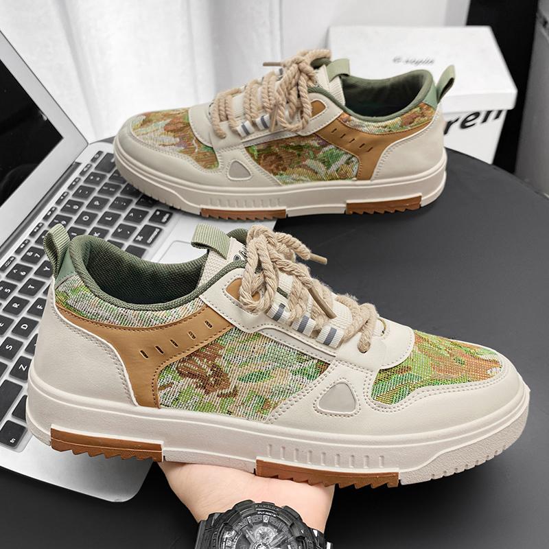 Męskie trampki Lekkie męskie buty wulkanizowane antypoślizgowe oddychające męskie buty w stylu casual Modne męskie buty sportowe 39-44