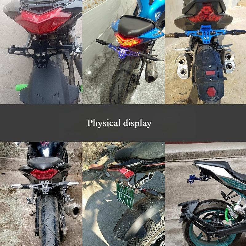 Electric Scooter Universal Modified License Plate Holder, Foldable Tail Plate Holder