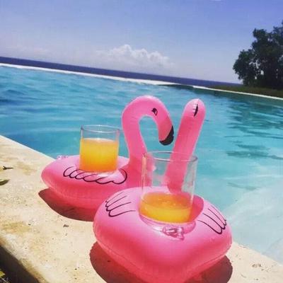 Mini-Schwimmbad-Getränk-Schwimmer-Spielzeug-Becherständer, Wasser-Piscina-Matte, aufblasbarer Getränkehalter, Wasser-Untersetzer