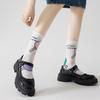 5 Pairs of Women's Spring Sports Street Mesh Style Mid Tube Socks