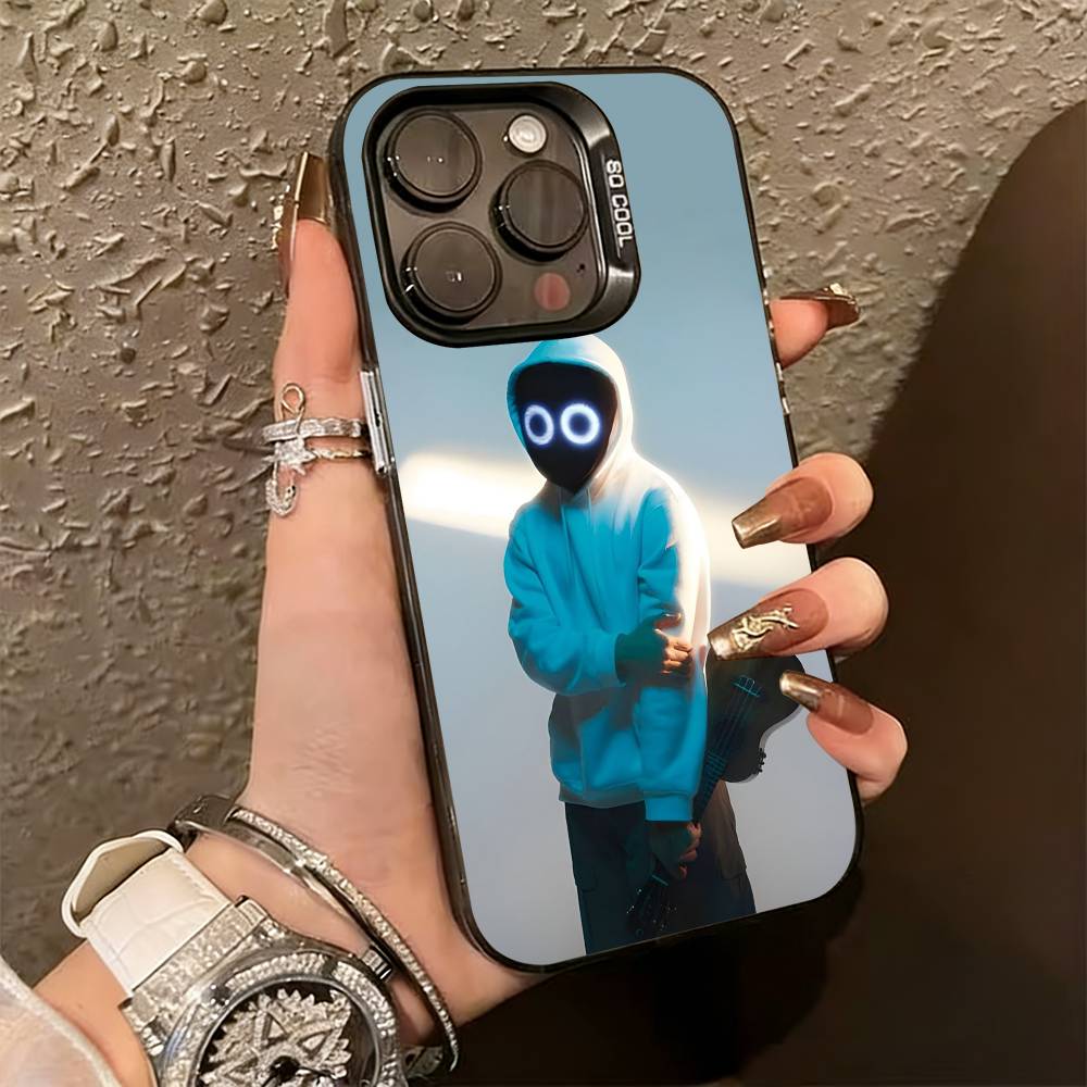 Чехол для телефона Singer Funny B-BoyWithUke для iPhone 17,16,15,14,13,12,11 Plus,Pro Max,XS, Цветной Серебристый Черный Чехол iPhone15plus
