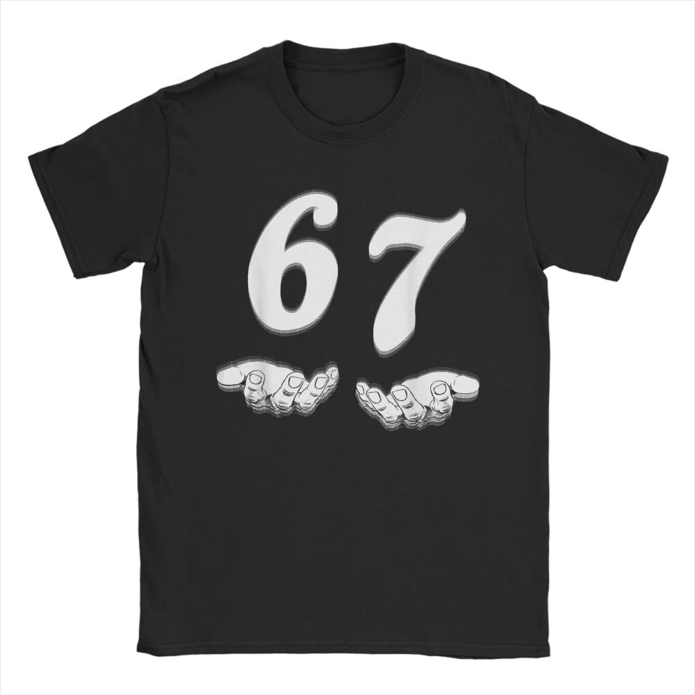 Men Women T-Shirts Funny Six Seven 6 7 Meme Gen Alpha Slang Vintage Cotton Short Sleeve T Shirt Crewneck Clothes Graphic Tops
