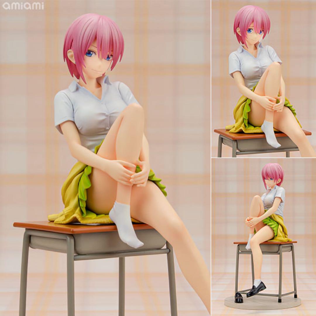 

[USED] First-run bonus: Comes with a heartfelt smile part. Nakano Ichika figure by Kotobukiya