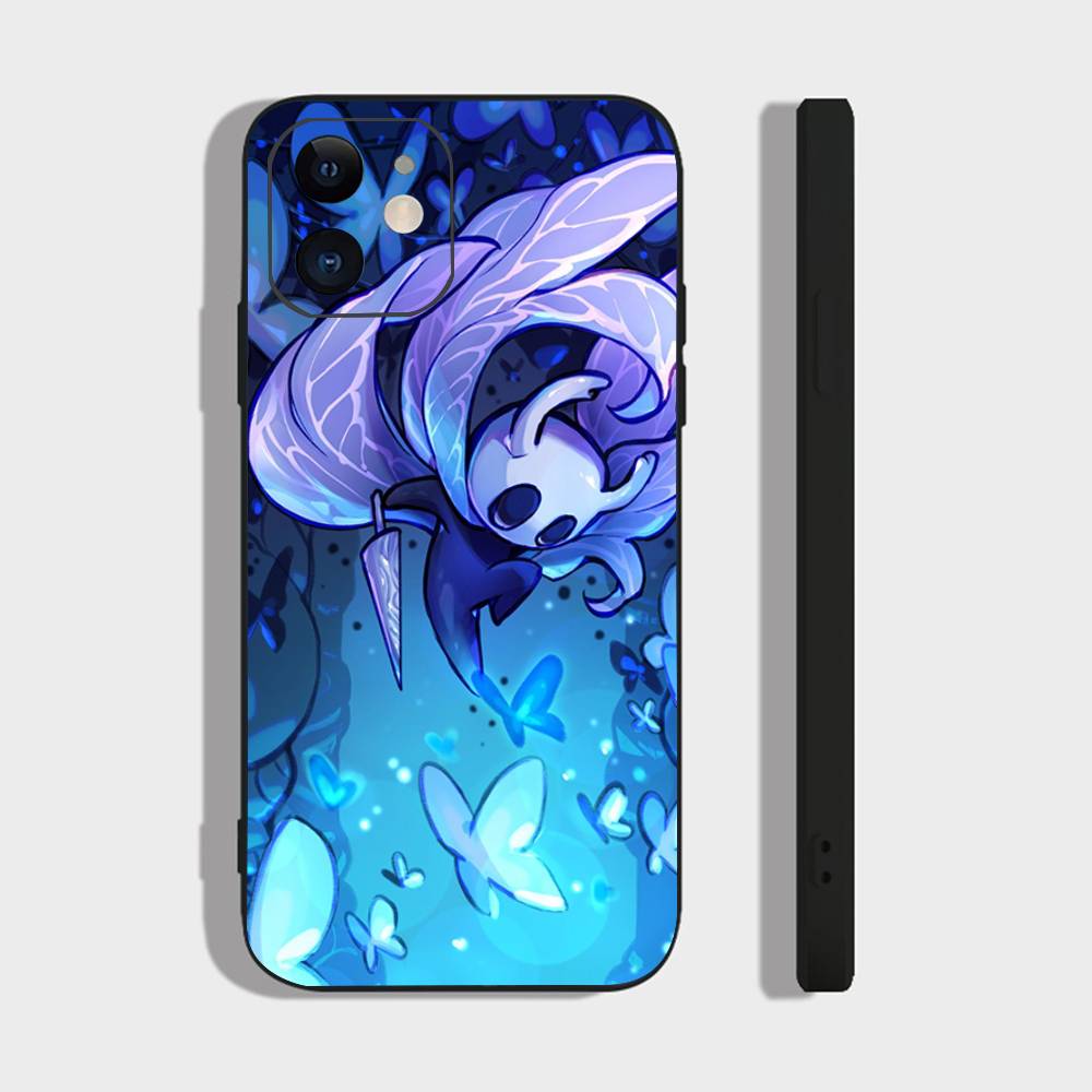 Die H-Hollow K-Knight Abenteuer-Spiel Handyhülle Für IPhone 17 Air 16 15 14 13 Pro Max 11 12 Schwarze Silikonhülle