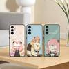 Cute A-Anya F-Forger Phone Case For Samsung Galaxy A20,21s,22,31,32,52,53,72,73,80,91 Soft Black Shell
