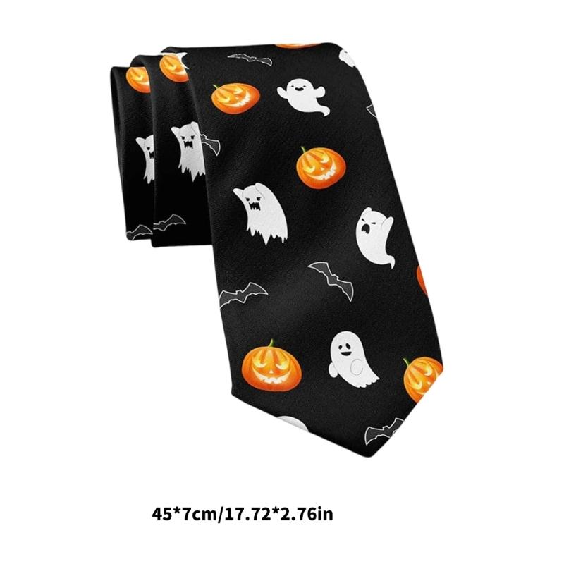 Reusable Natural Friendly Halloween Necktie Lightweight Comfortable Party Costume Styling For Adults