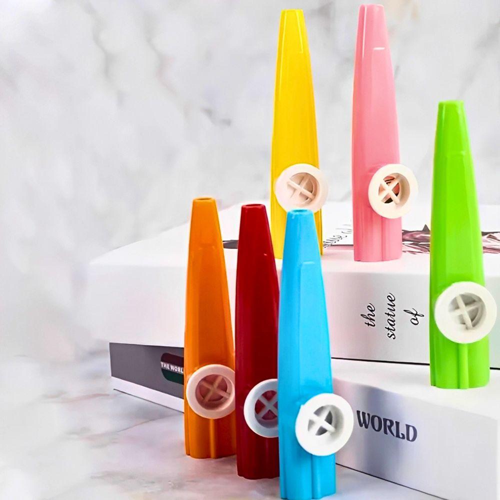 4/20pcs Random Color Plastic Kazoo for Beginners, Classroom Activities, Family Entertainment, Party Favors & Gifts YMY