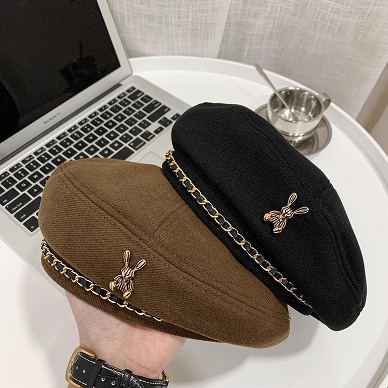 1 Pz Cappello da Pittore Ottagonale Belle di Lana da Donna Autunno e Inverno Cappello da Giornalaio per Bambini Cappello Estivo da Sole Berretto Outdoor
