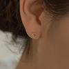 Lunne 14K Twisted Round Piercing Earrings (14K Gold) S14