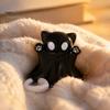 Autumn Harvest Home Decoration 2 Pcs Halloween Ghost Statue, Cute Cat Figurine, Cartoon Unique Thanksgiving Gifts for Friends Mini Spooky Kitten