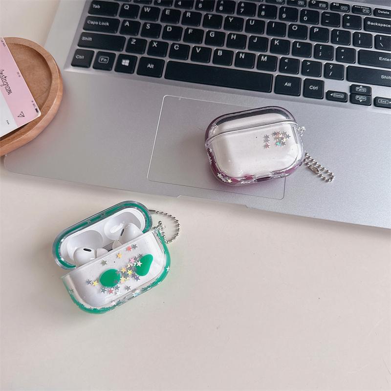 Dynamic Liquid Earphone Case for AirPods Pro Cover Para El Airpod 4 3 2  Protective Hard Headphone Brilliant Stars Fundas