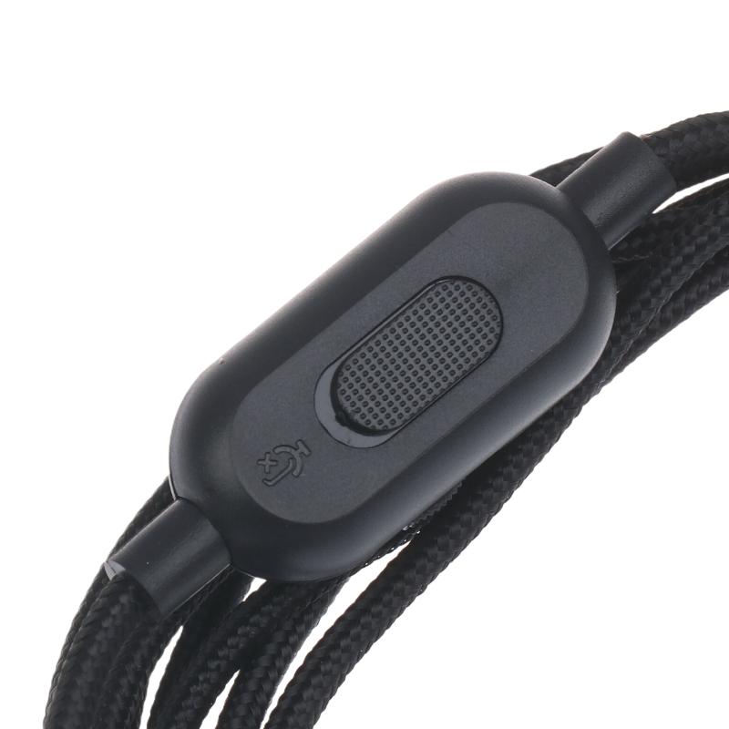 Gaming Headset Cable Woven Earphone Cord With Volume Control And Mute Switch For G Pro G Pro X G433 G233 New
