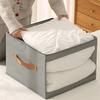 Non-woven Fabric Square Storage Box Zippered Large Capacity Clear View Clothes Storage Box Space Saving Stack-able