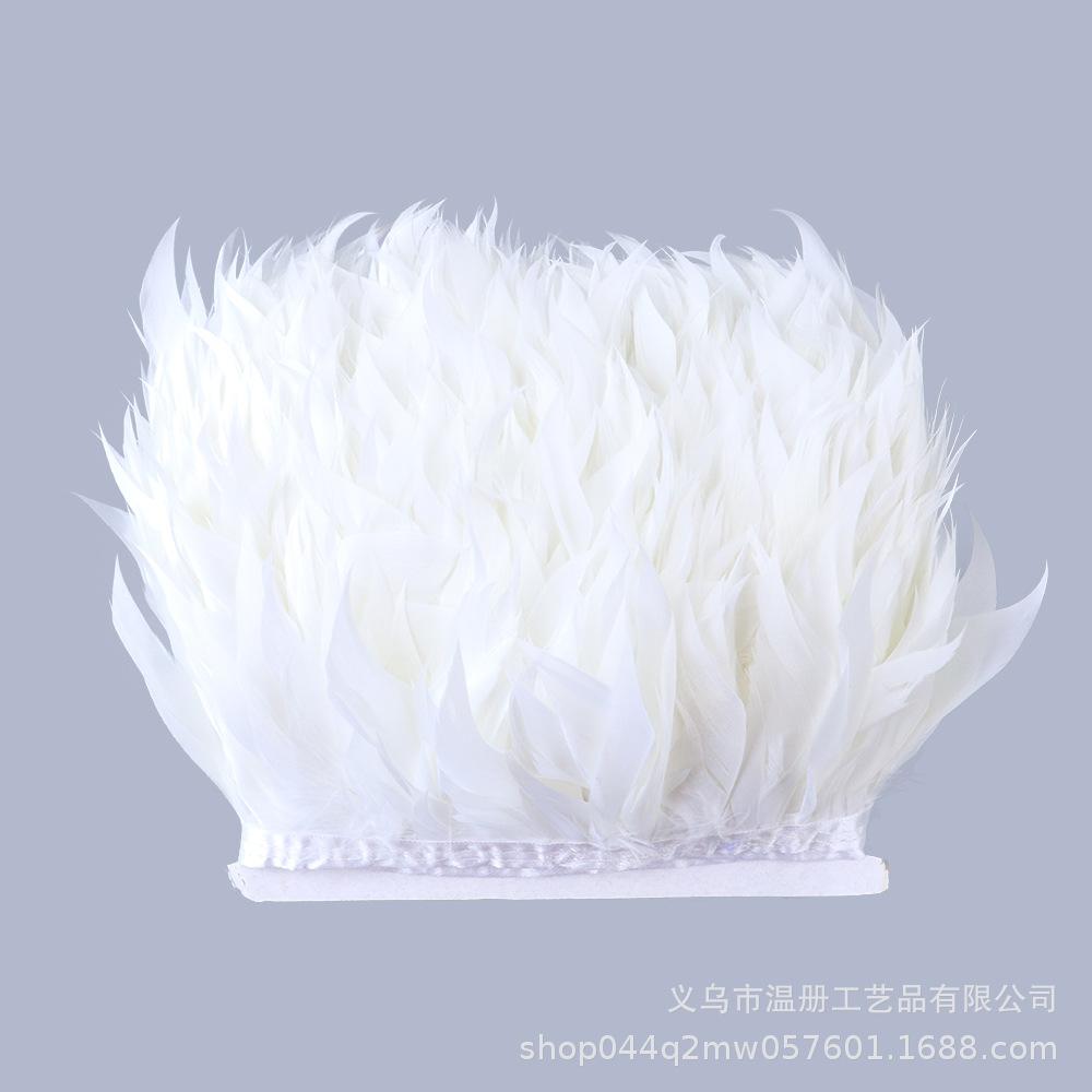 Goose Feather Tear Piece Clothing Accessories Material Color Goose Feather Skirt Cloth Belt DIY Stage Performance