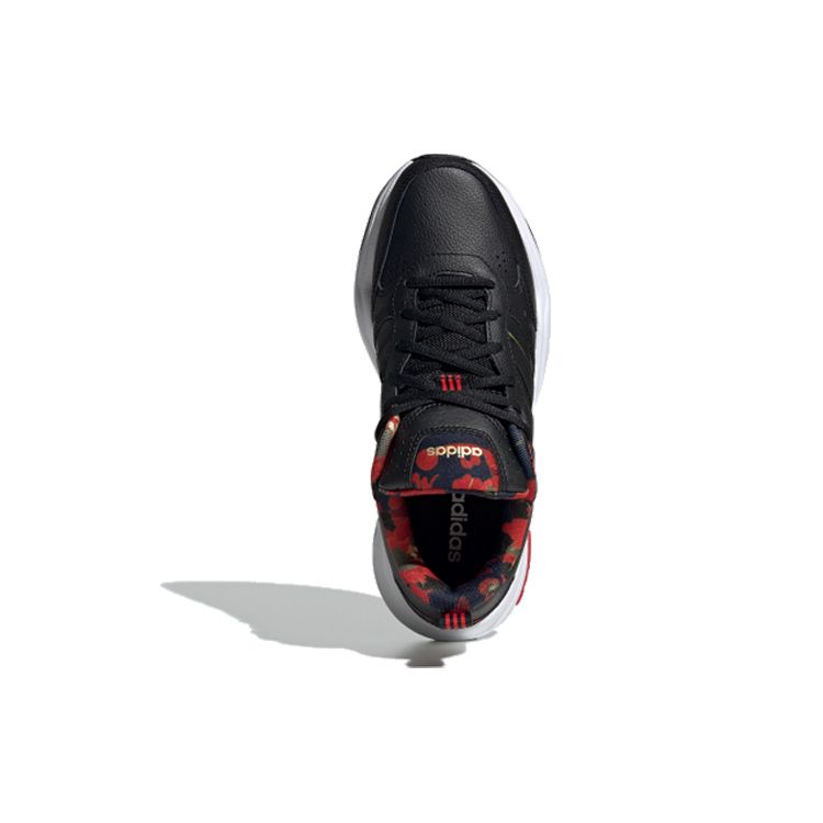 Adidas Neo Strutter Cny Classic Versatile Non-Slip Lightweight Low-Top Lifestyle Casual Shoes Women Sneaker Black Red FW9237