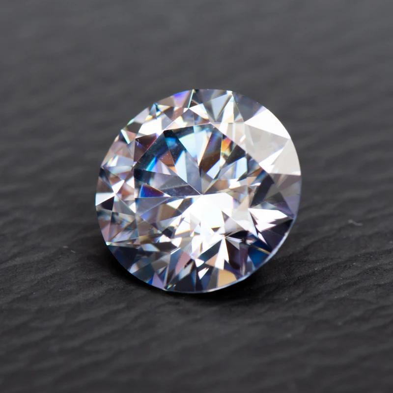 Růžový kulatý moissanitový diamant pěstovaný v laboratoři pro výrobu šperků DIY Materiály s tovární cenou