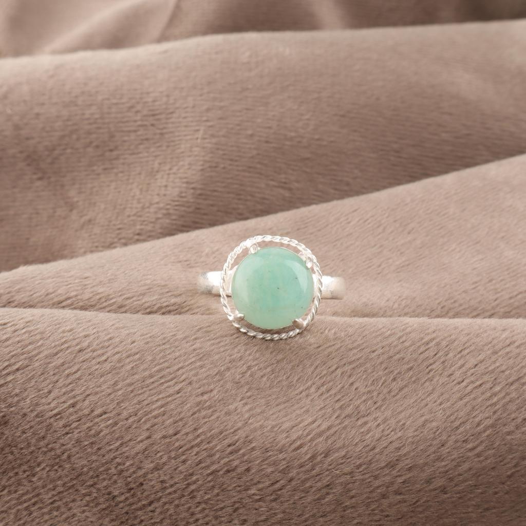 Amazonit Edelstein Schmuck, 925 Massiv Sterlingsilber Ring, Handgefertigt Wunderschöner Silberring, Amazonit Silberschmuck Geschenk Für Frauen