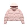 Fashion Casual Windproof Warm Loose Short Bread Down Jacket Women Outerwear Berry-Pink T11W443908F-PK