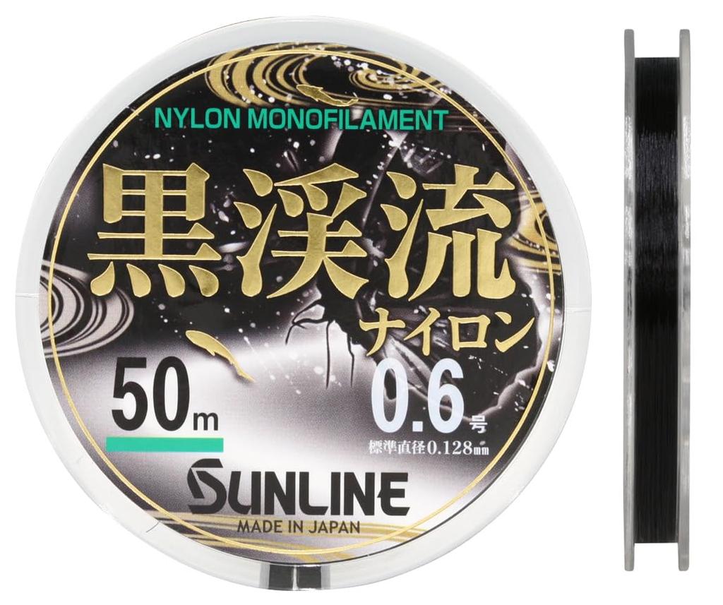 SUNLINE Nylon Black Mountain Line, Stream, 50m, Black, 0.6