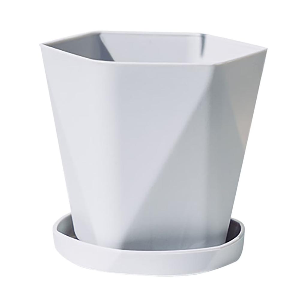Lightweight Plastic Flower Pots Suitable For Indoor And Outdoor Plants, With Drainage Holes And Trays; Thickened Decorative Garden Flower Pots.