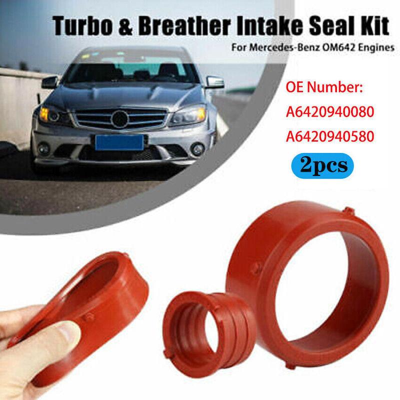 Red Rubber Turbo Intake And Breather Seal Ring Kit A6420940080 6420940580 For Mercedes-Benz OM642 CDI CRD Car Accessories