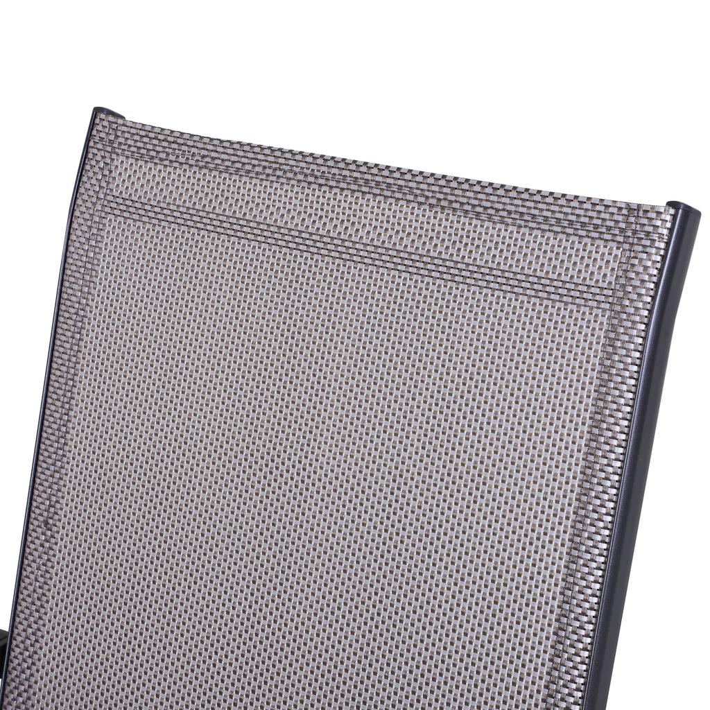 Set of Two Folding Garden Chairs - Grey