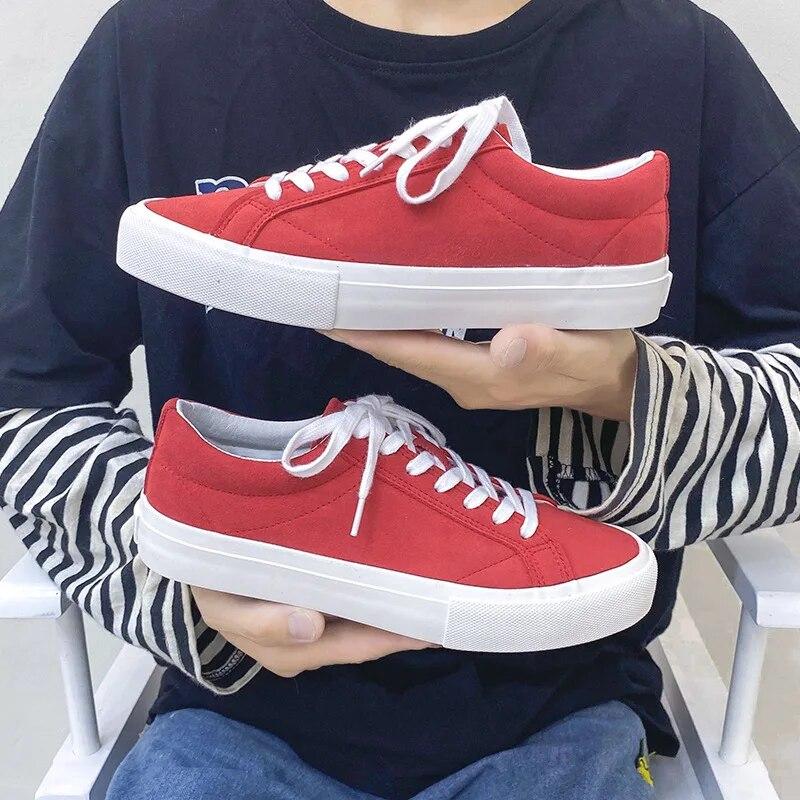 Модная кожаная мужская парусиновая обувь — фото 5