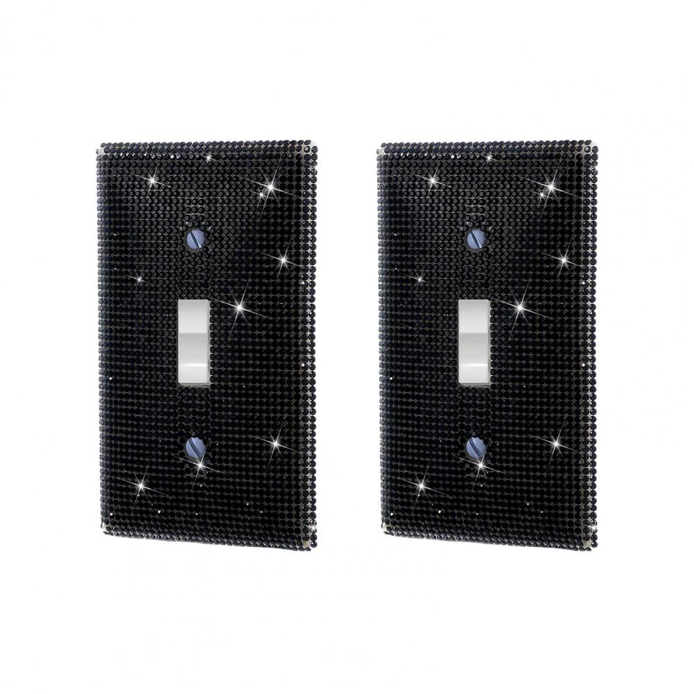 Bathroom Switch Plate Elegant Single Toggle Light Switch Plates for Home Office Decor Set of 2 Decorative Outlet Covers for Room