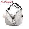 Nylon Large Capacity Water Dumpling Shape Shoulder Bag For Daily Use