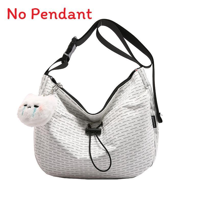 Nylon Large Capacity Water Dumpling Shape Shoulder Bag For Daily Use