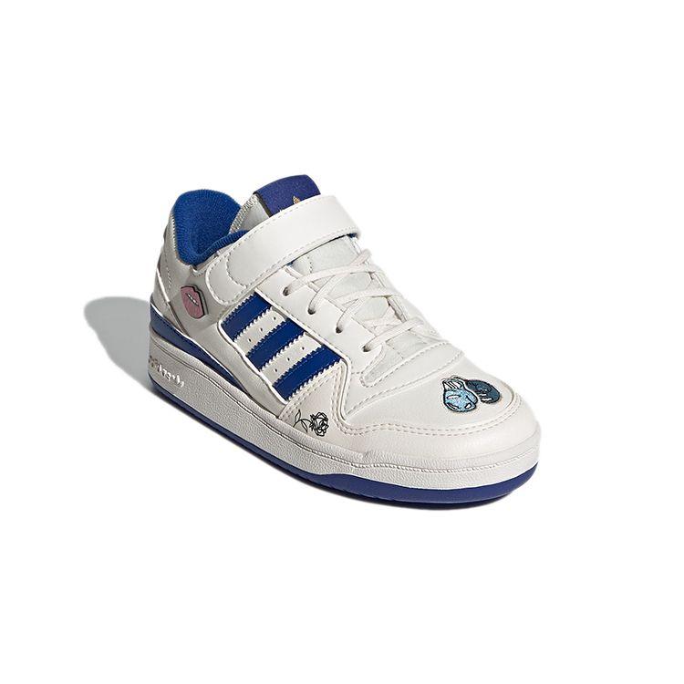 adidas Forum Low Little Kid Grl Power Kids Sneakers White Chalk-White Collegiate-Royal FY2545