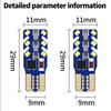 T10 Led Canbus W5W Led Bulbs WY5W 168 194 Error Free Car Interior Lights Dome License Plate Clearance Lamp 6000K White 12V