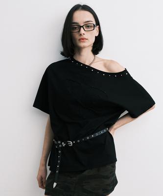 MIDNIGHT MOVE 89 Rivet T (Black)