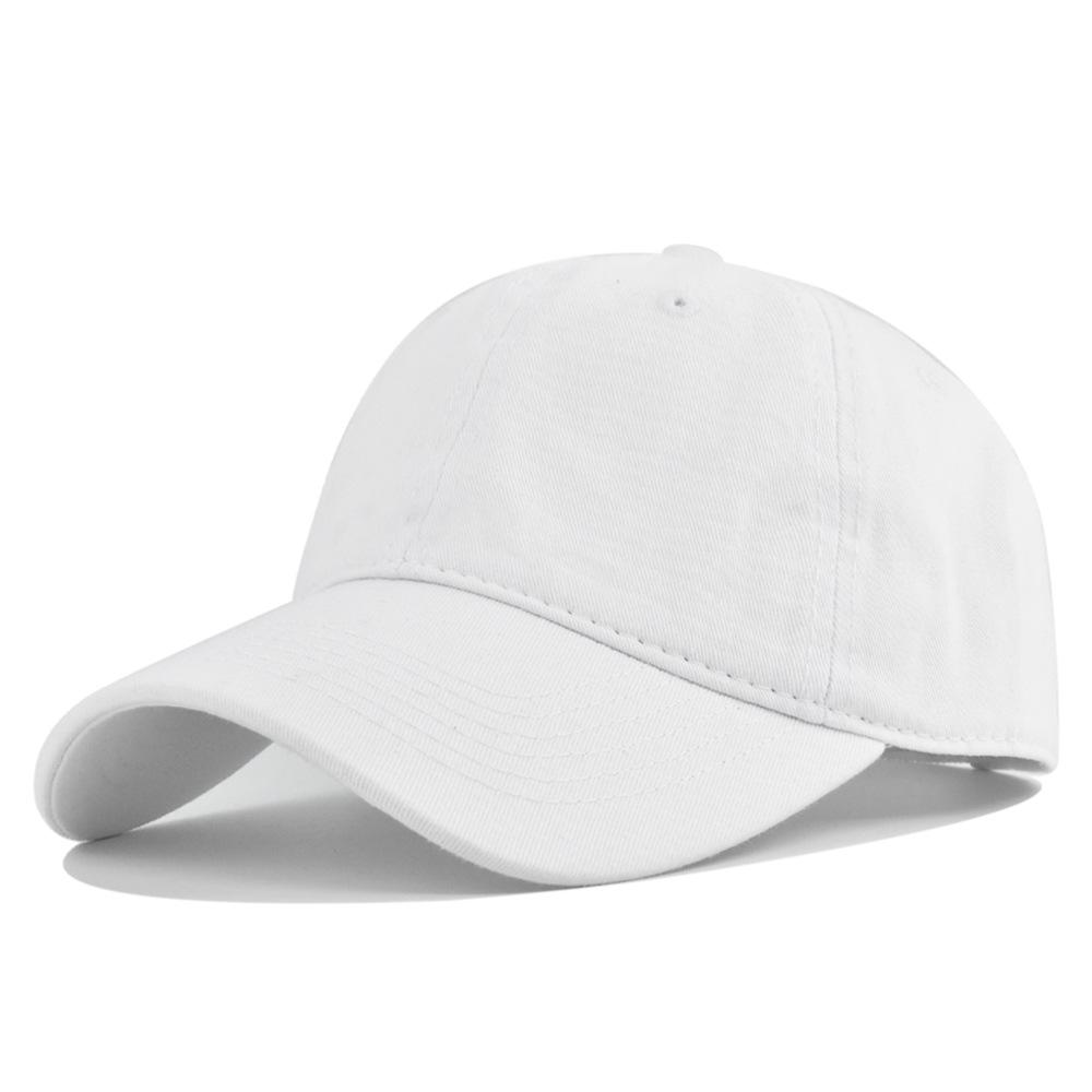 Washable Denim Baseball Cap New Summer Solid Color Cotton Cap Women Ponytail Hats Men Baseball Cap Outdoor Visor Casual Cap